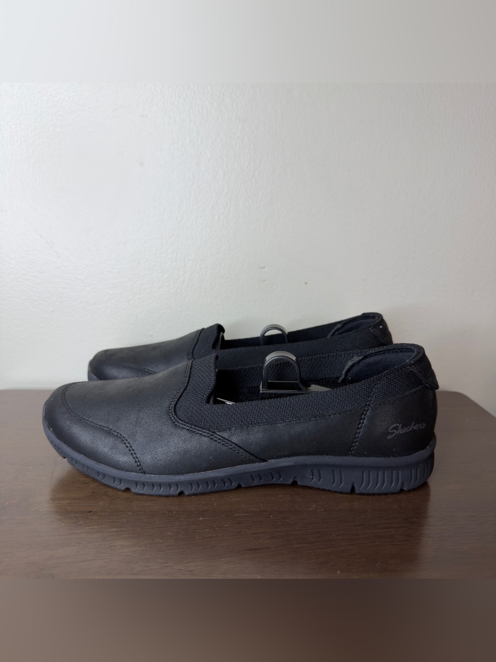 Skechers Black Be Cool Slip on Shoes Sz 9 Womens